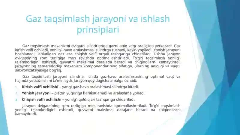 Gaz taqsimlash mexanizmi 4