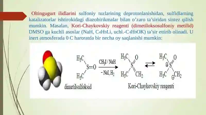 Оltingugurtsaqlovchiоrganik birikmalartuzilishi 4