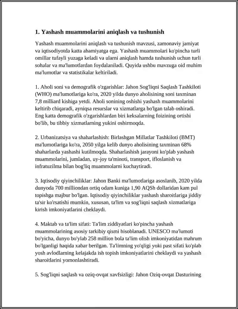BOSHLANG'ICH SINFLARDA YASASHGA DOIR MASALALAR YECHISH METODIKASI 4