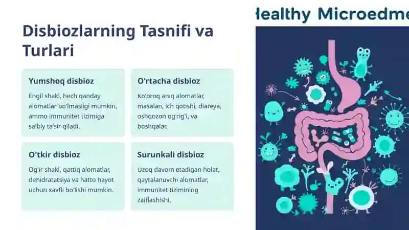 Disbakterioz va Disbioz: Sabablari, Turlari va Davolash 4