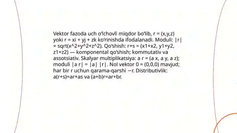 Fazoda analitik geometriya elementlari 4