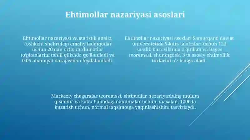Matematik statistika elementlari 4
