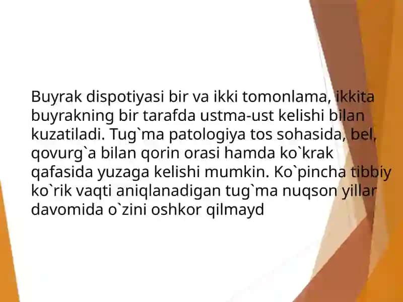 Buyraklarning tug'ma nuqsonlari 4