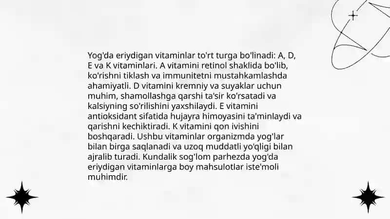 Vitaminlarning kimyoviy tasnifi va ularni sinteziga tasir etuvchi omillar 4