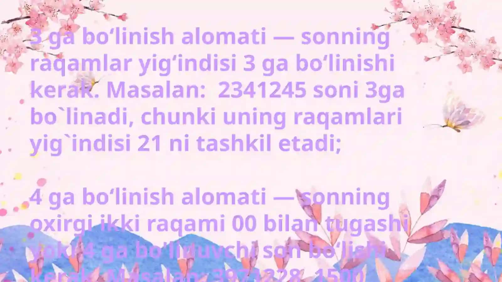 Matematika va uni o'qitish metodikasi fanidan 4