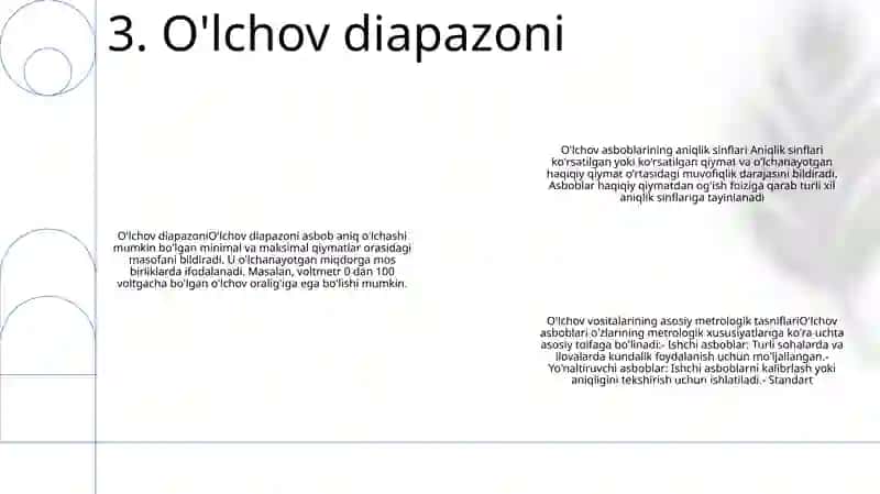OʻLchash Asboblarini Aniqlik Klaslari 4