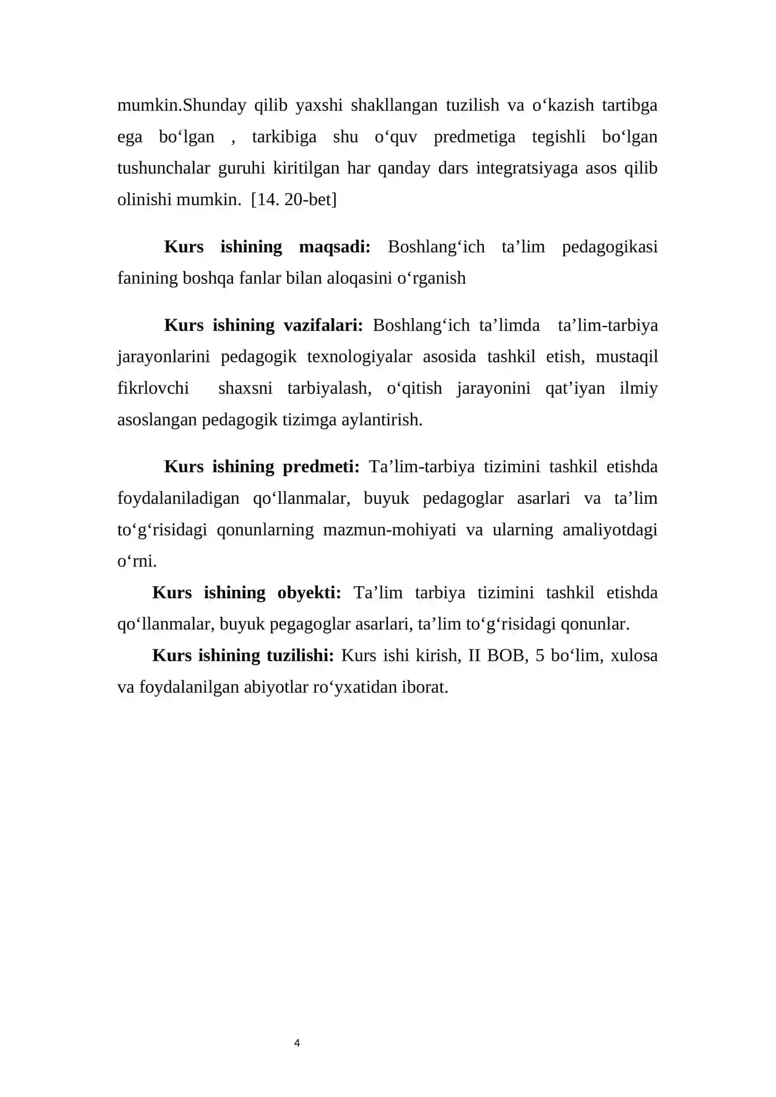 BOSHLANG‘ICH TA’LIM PEDAGOGIKASI FANINING BOSHQA FANLAR BILAN ALOQASI 4