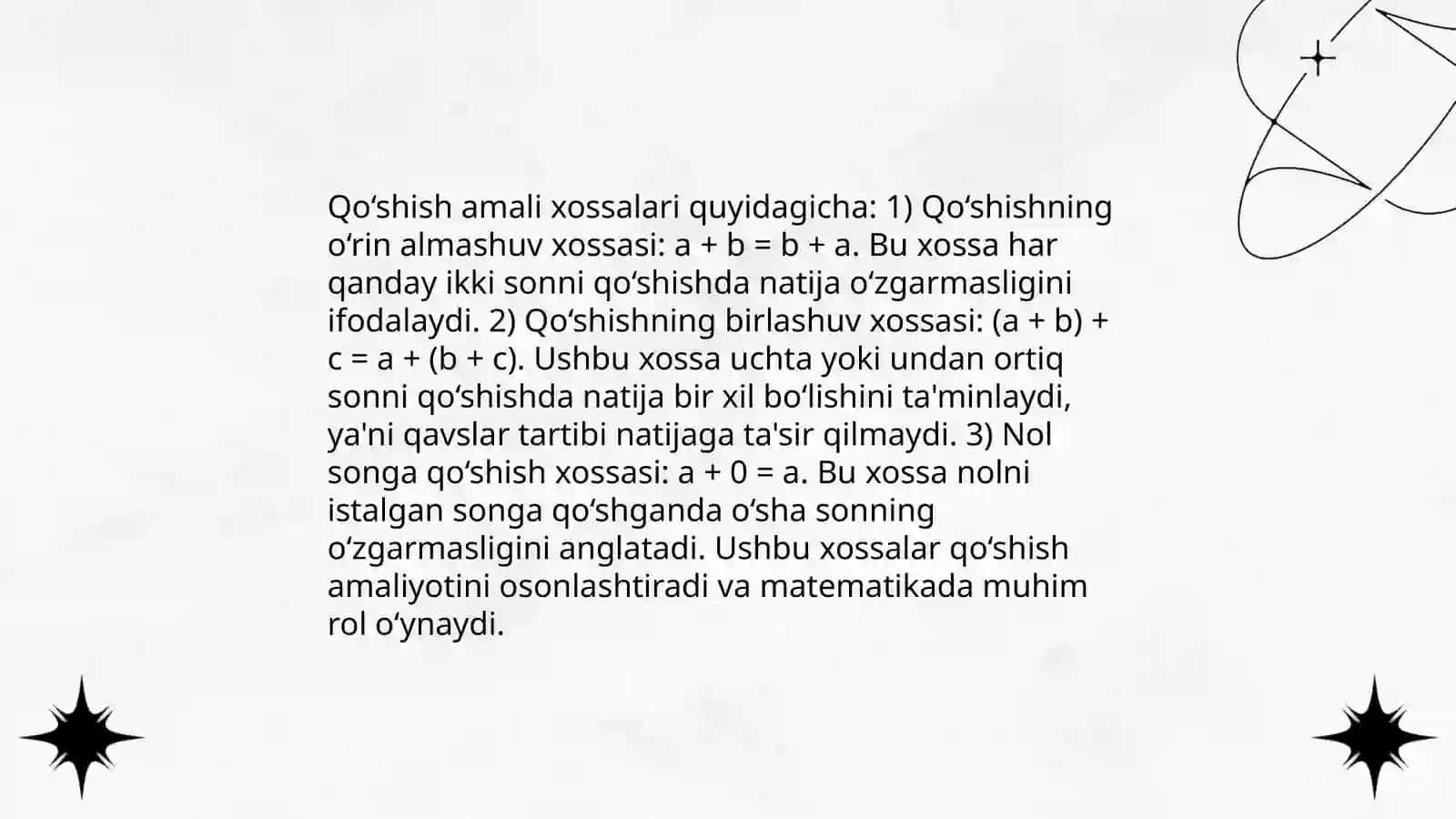Natural sonlarning qo‘shilishi 4