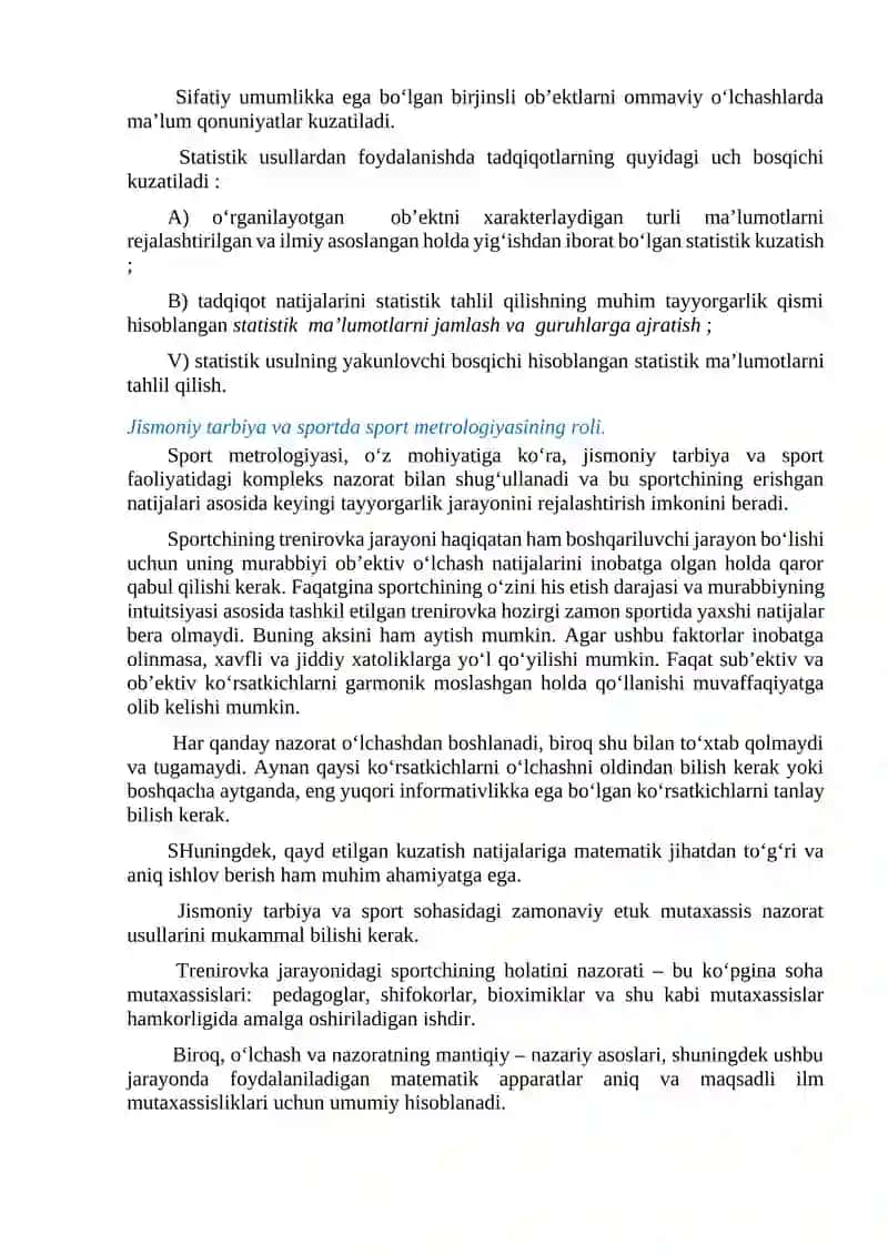 Jismoniy tarbiya va sportda metrologik va axborot ta’minoti 4