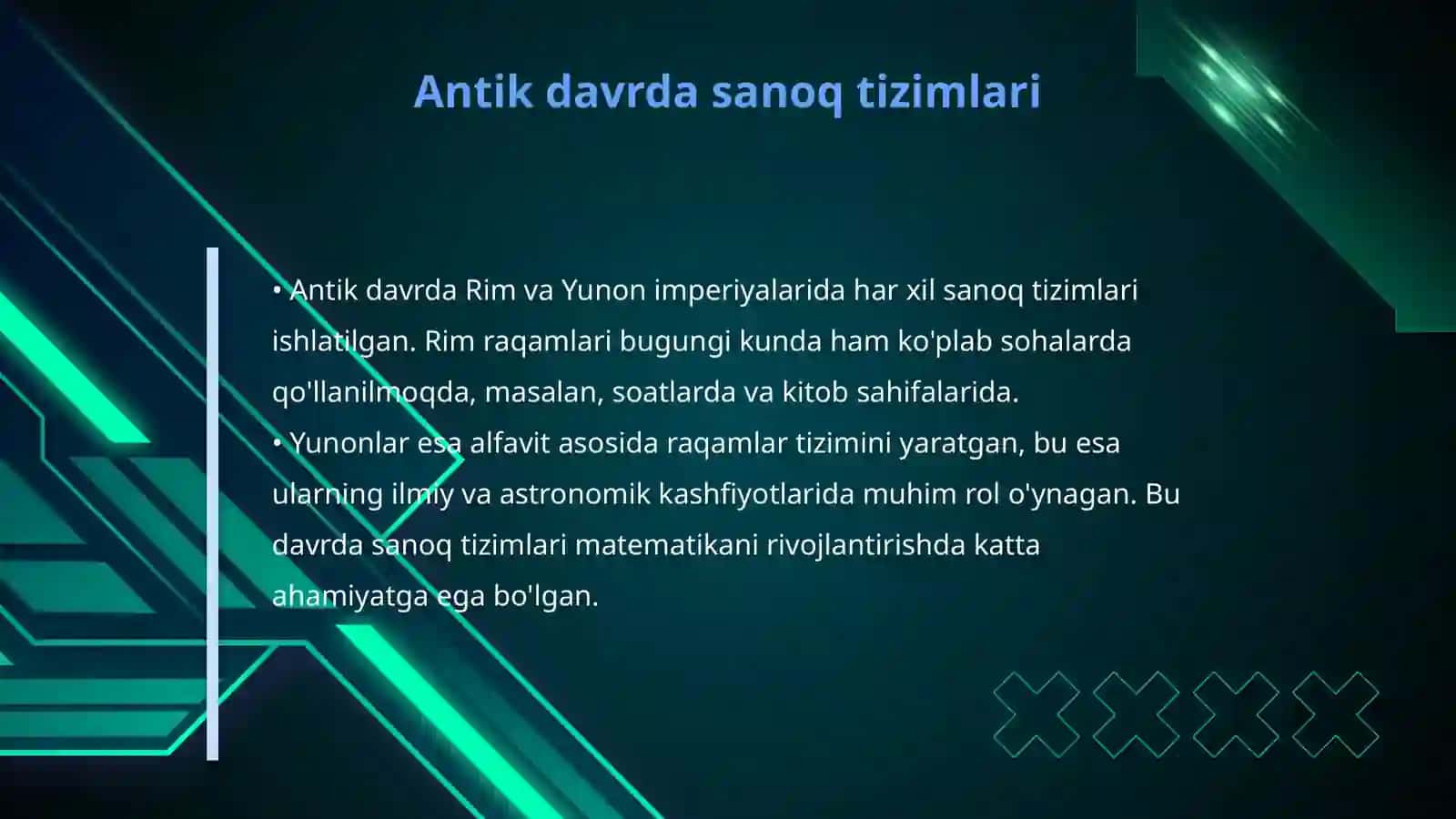 Sanoq tizimlari va sonlarni bir tizimdan ikkinchisiga o‘tkazish 4