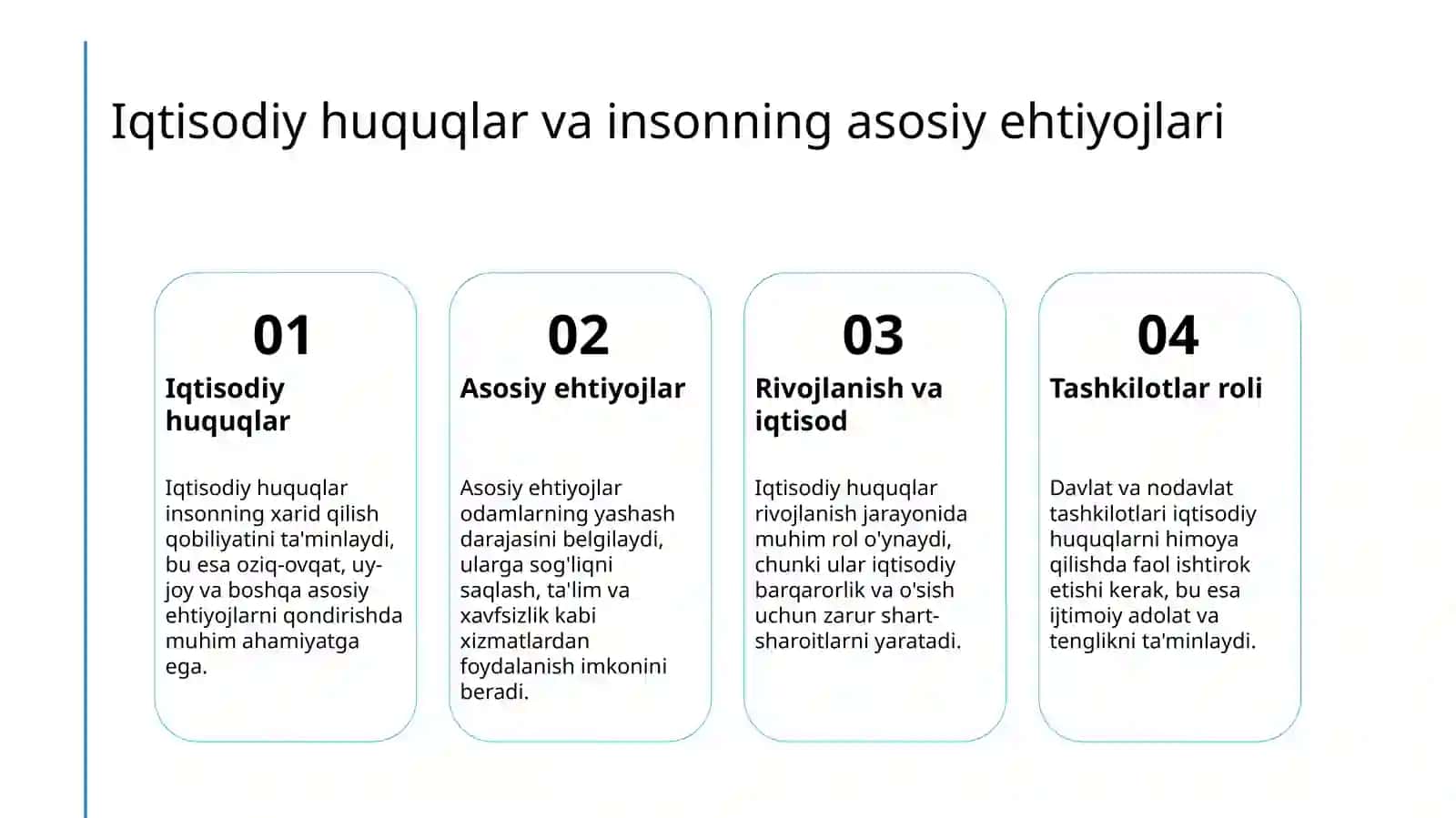 Iqtisodiy va ijtimoiy huquqlar: Nima uchun bu muhim? 4