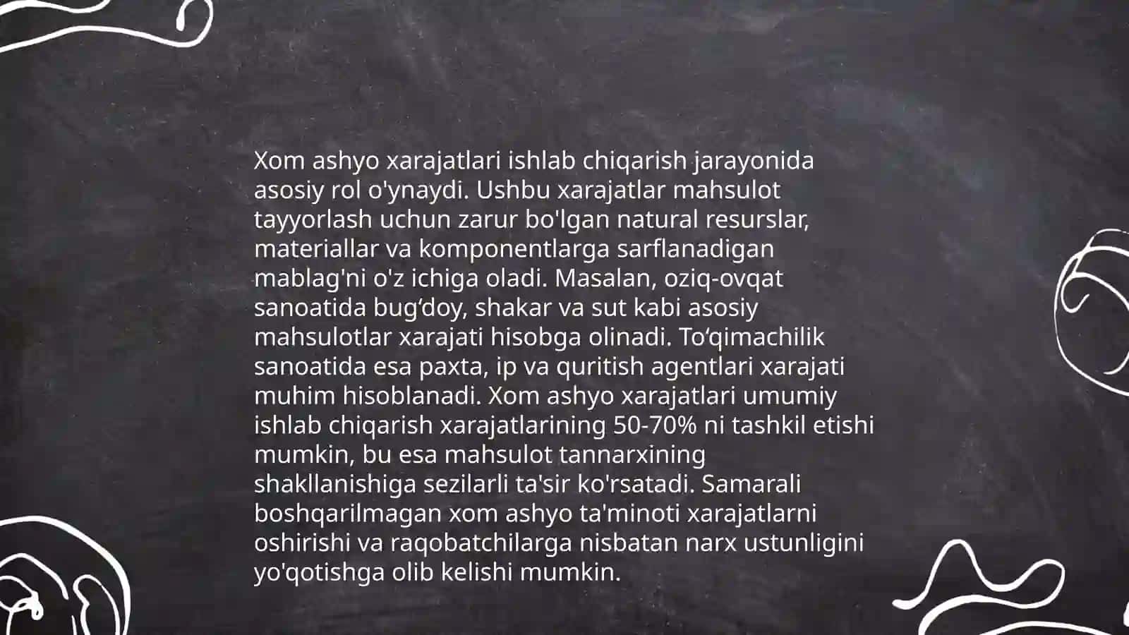 Bir so'mlik tovar mahsuloti uchun qilingan xarajat qanday aniqlanadi 4