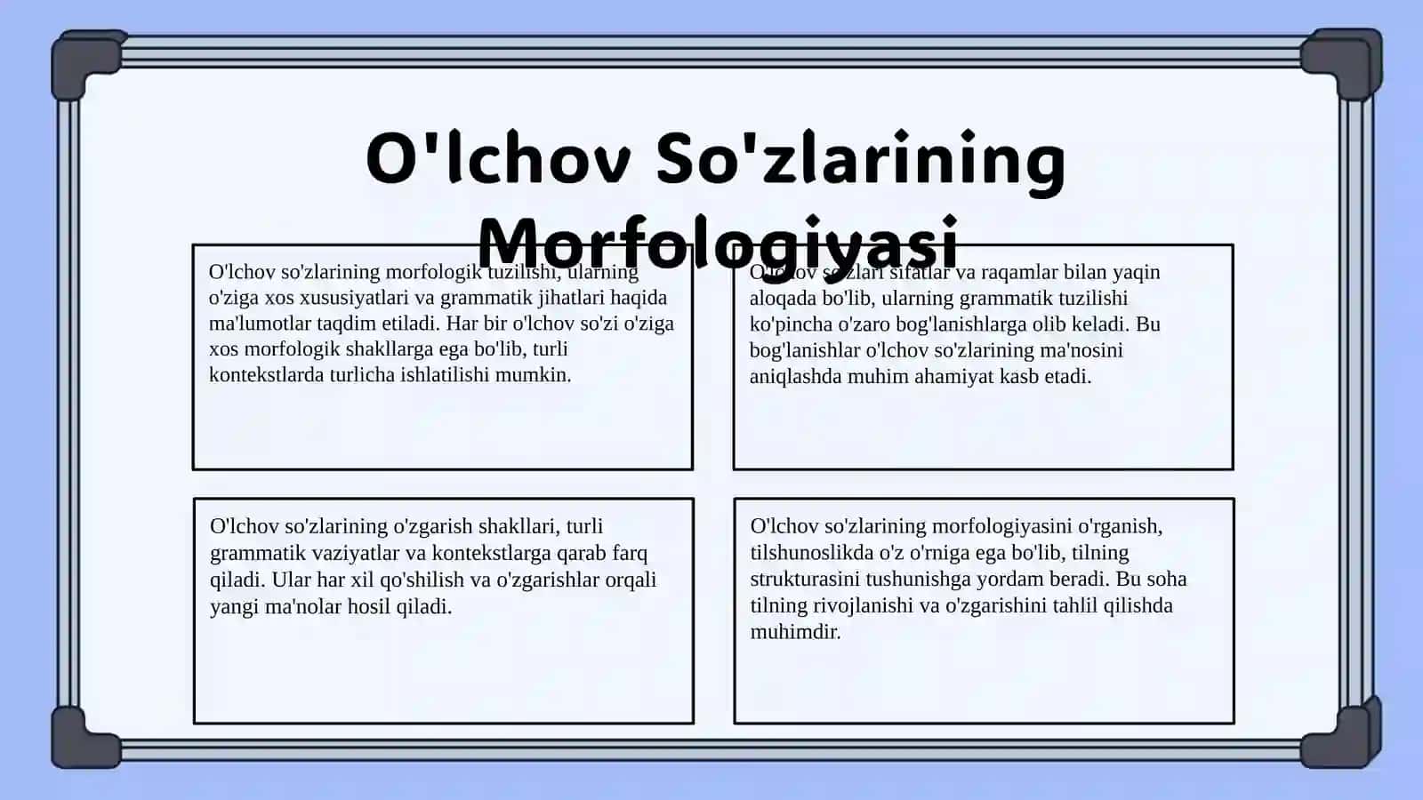 òzbek tilida òlchov sòzlar 4