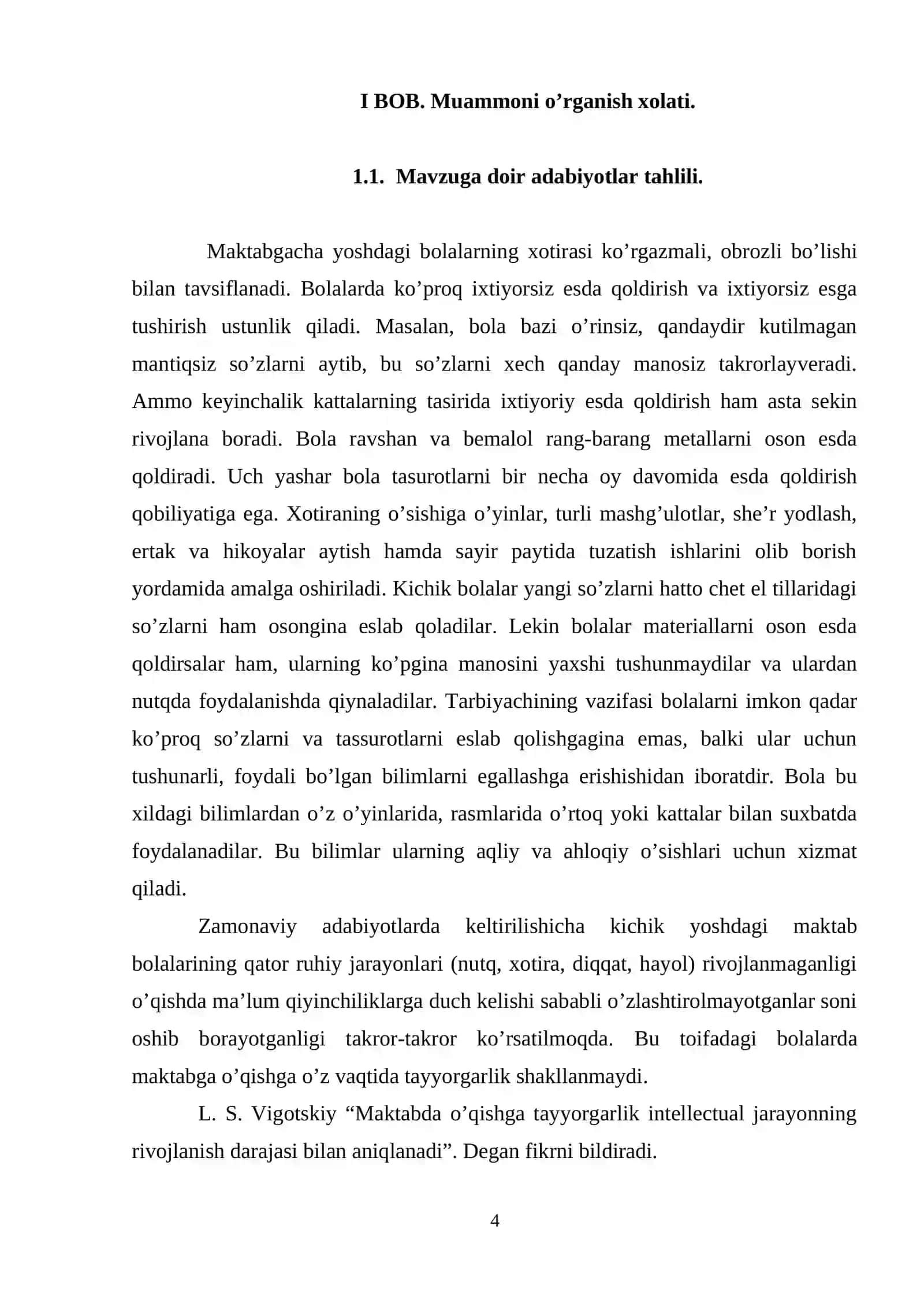 Nutqida nuqsoni bor bolalar xotirasining o’ziga xosligi 4