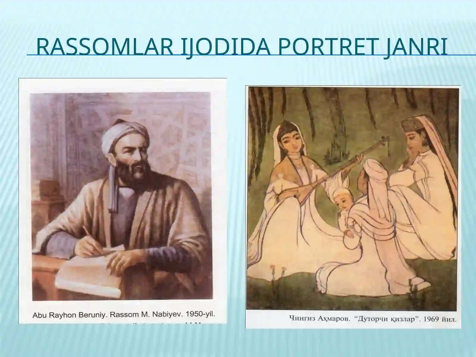 5-sinf Uchun Tasviriy San'atda Portret Janri Darsi 4