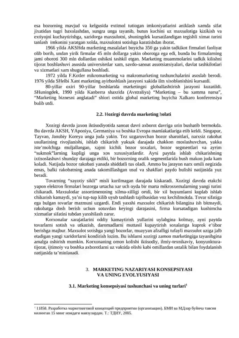 MARKETING VA UNING RIVOJLANISHINI ASOSIY BOSKICHLARI 4