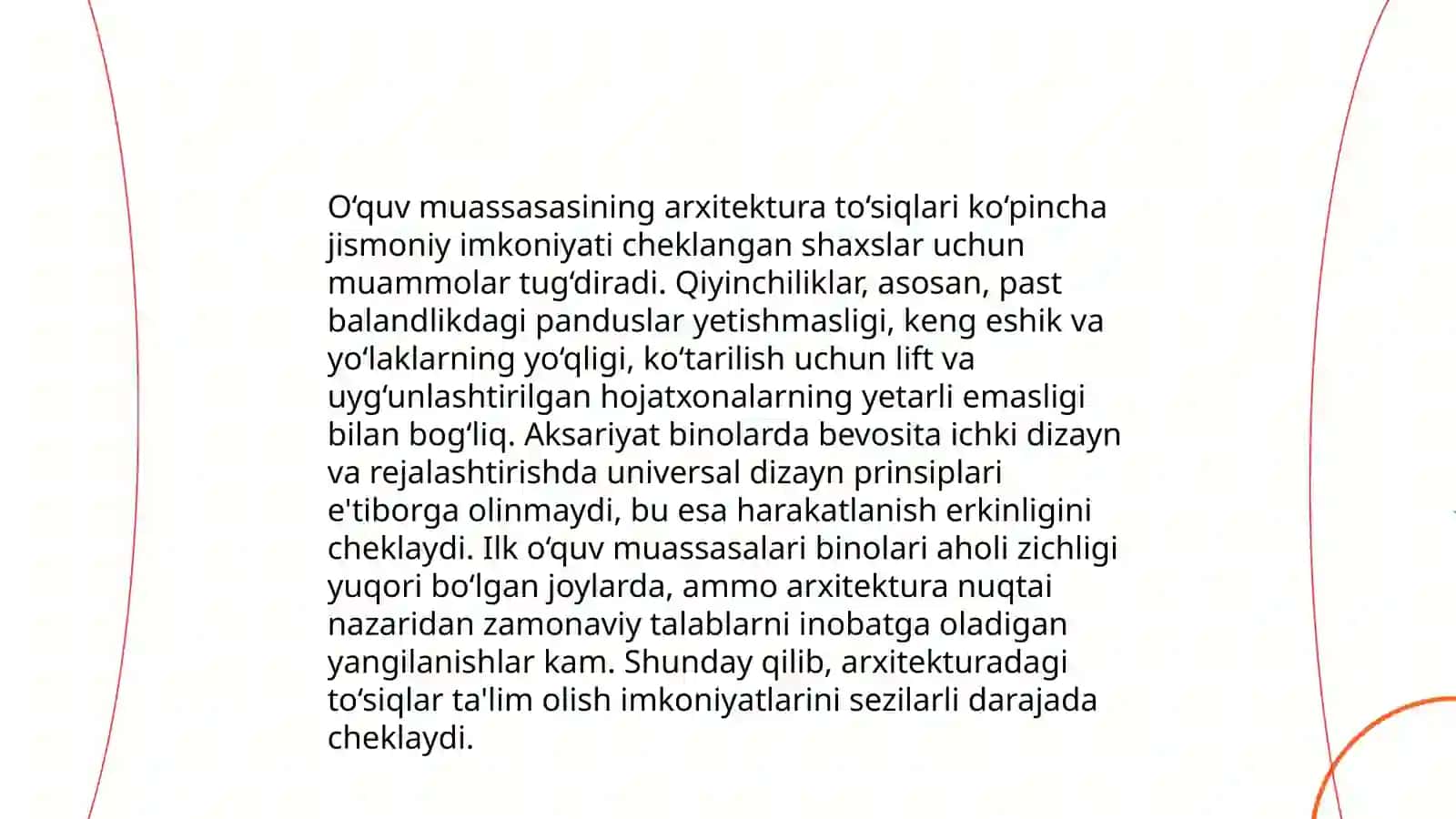 Jismoniy muhitni moslashtirish 4