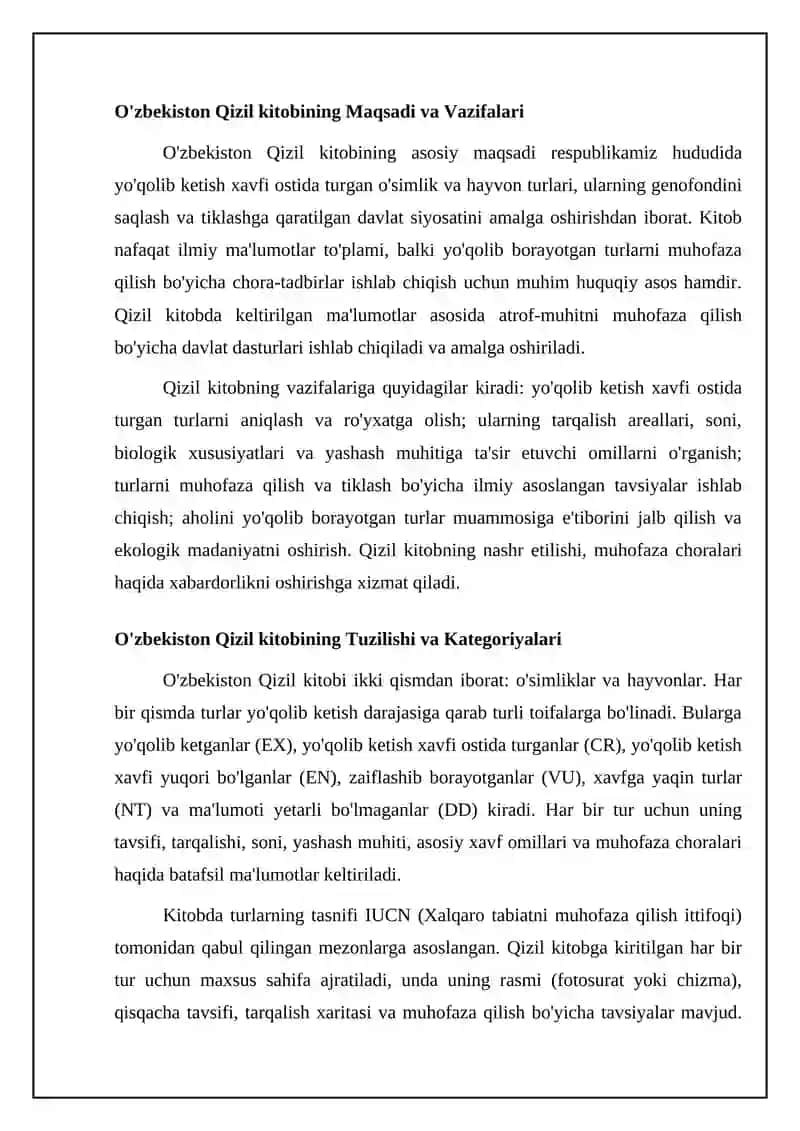 O'zbekiston Qizil kitobi 4