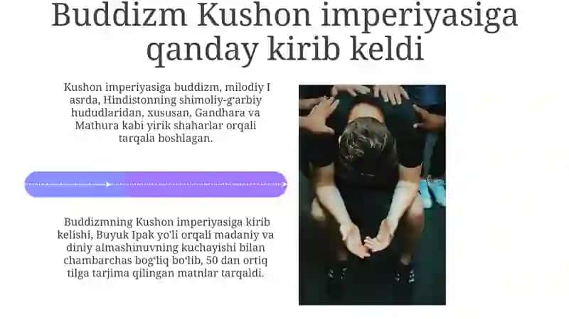 Kushonlar imperyasida buddaviylik dinining davlat dini 4