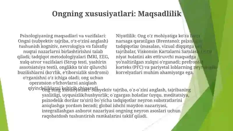 Psixologiya fanining maqsad va vazifalari 4