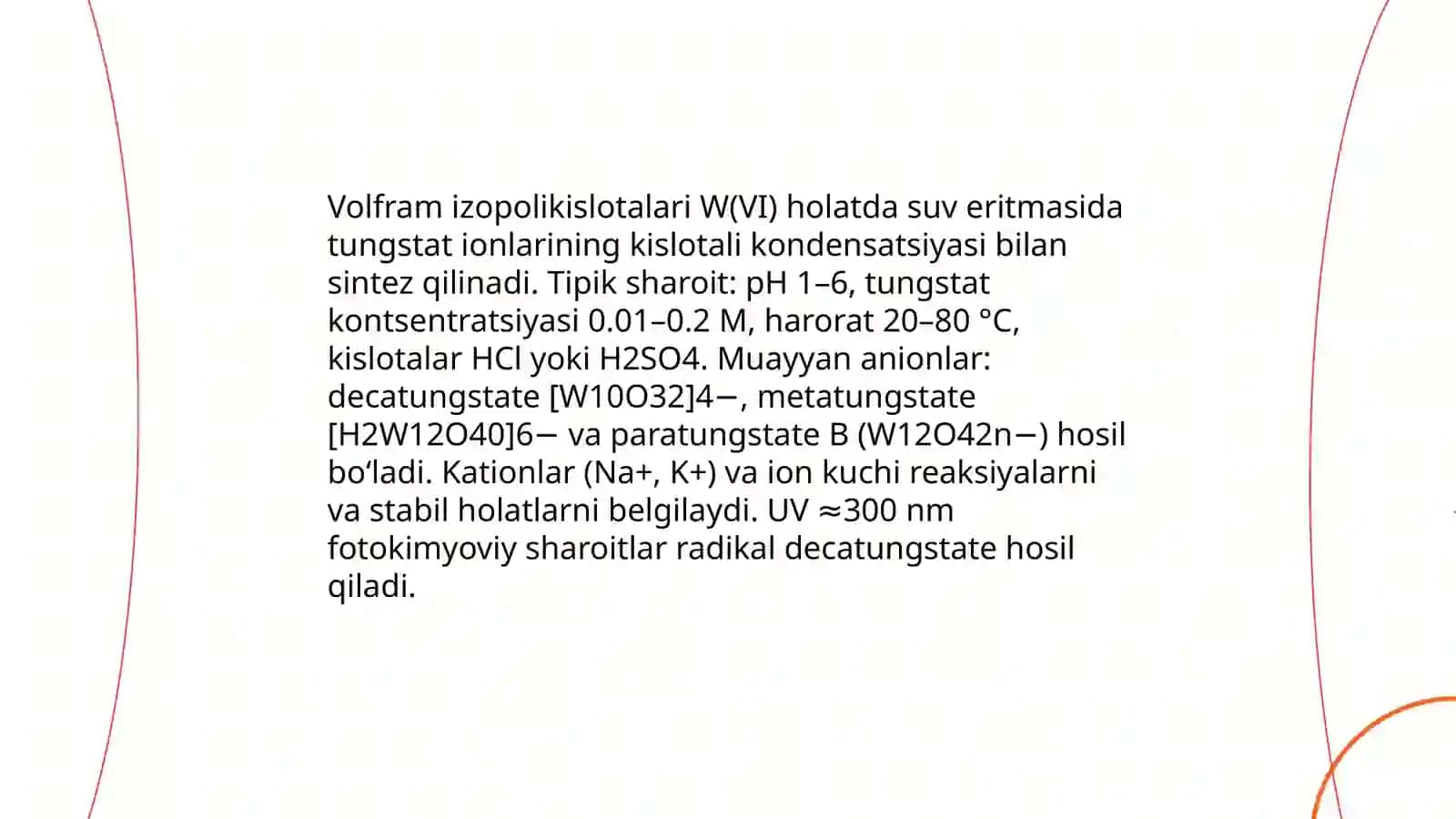 Molibden va volframning izopolikislotalari va geteropokislotalari 4