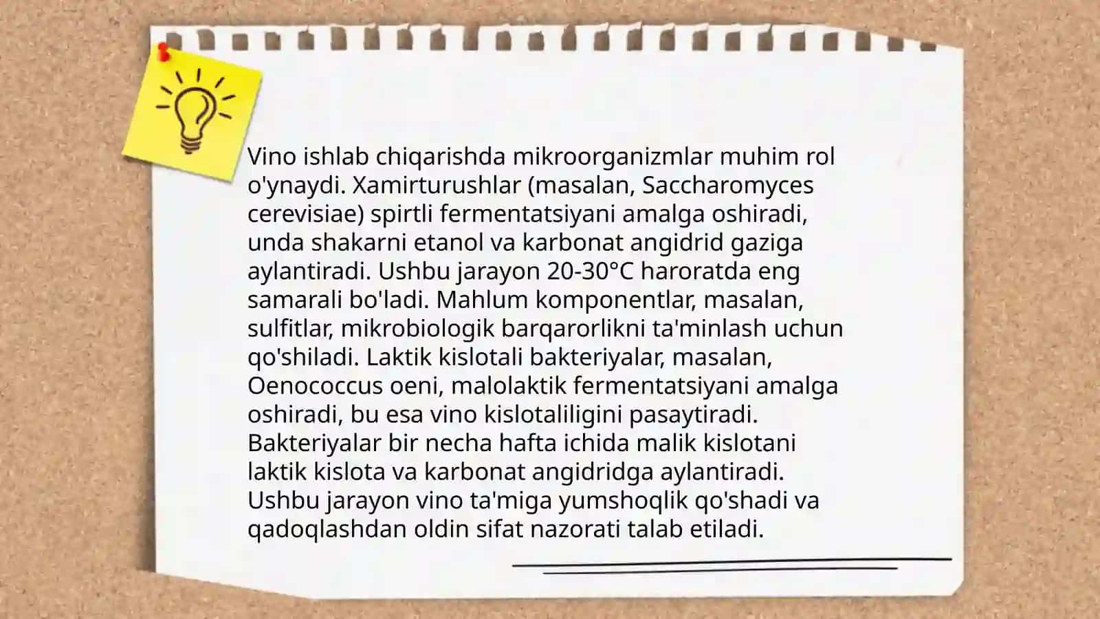 Mikrobiologiya fanining vinochilik sanoatida tutgan o'rni 4