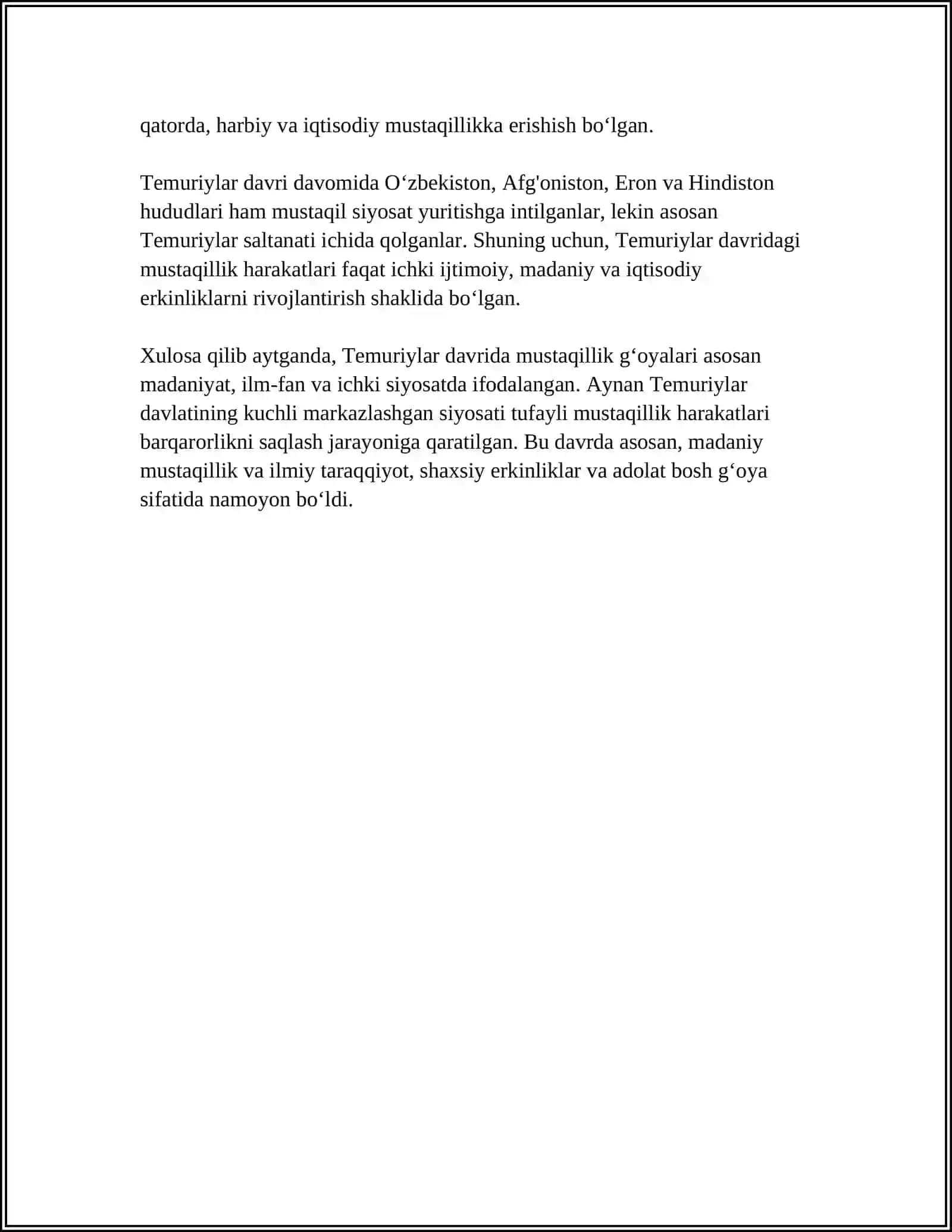 OʻZBEKISTONDA MUSTAQILLIK GʻOYALARNING TARIXIY ILDIZI 4