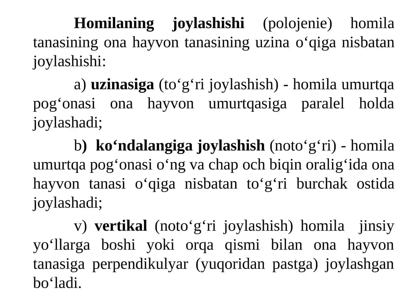 8-ma’ruza:TUG‘ISH VA TUG‘ISHDAN KEYINGI DAVR FIZIOLOGIYASI 4