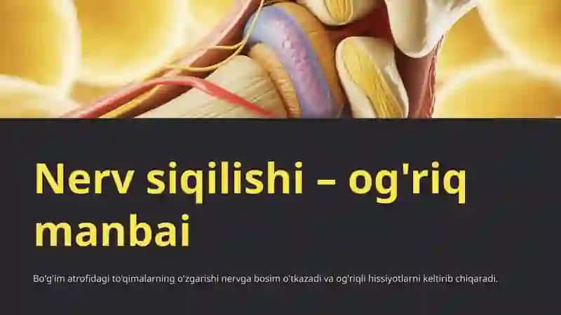 Bo'g'im nervlanishi: Sabablari, Belgilari va Davolash Yo'llari 4