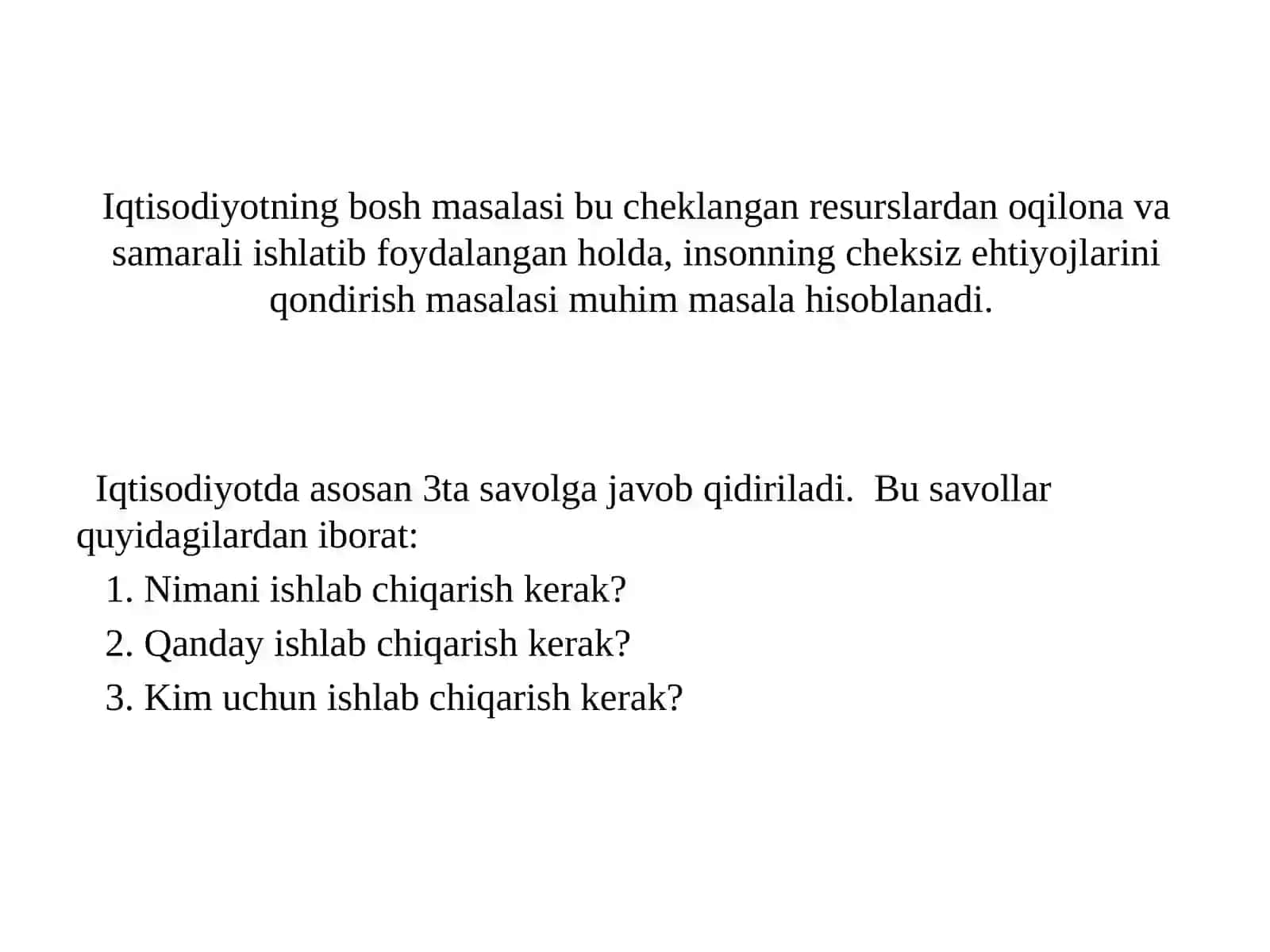 Qurilish iqtisodiyoti fanining predmeti, maqsadi, mazmuni va vazifalari 4
