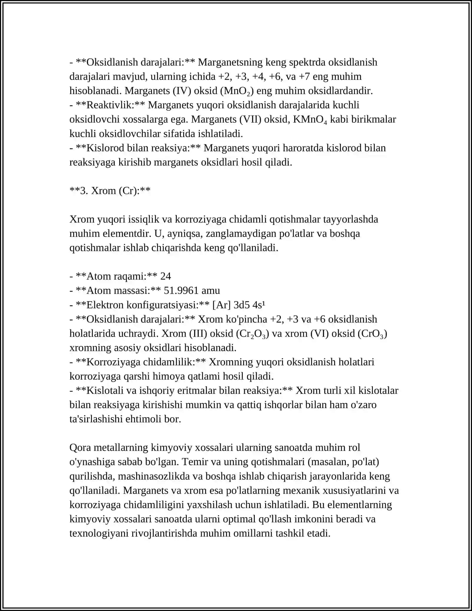 QORA METALLAR 4