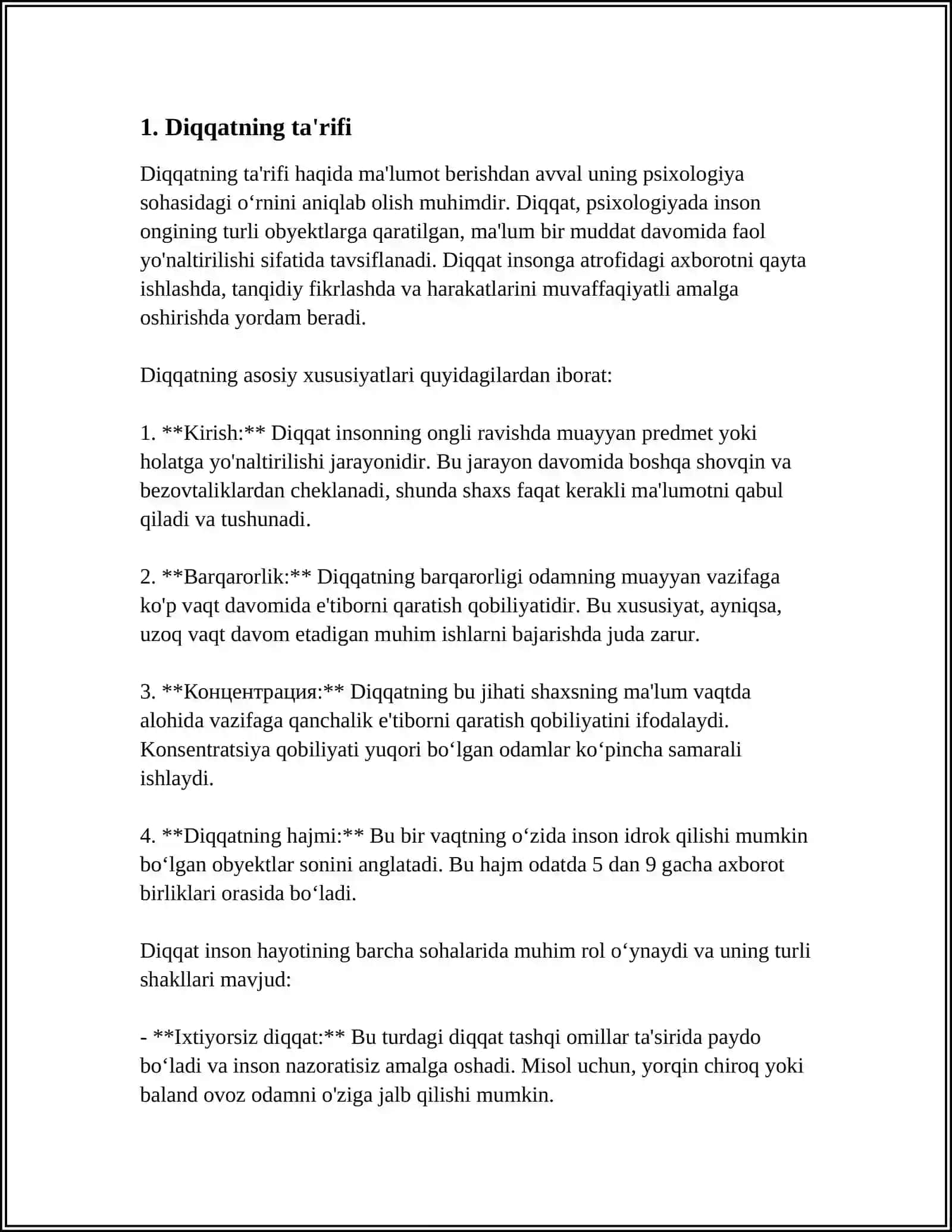 DIQQAT HAQIDA TUSHUNCHA VA UNING NERV-FIZIOLOGIK ASOSLARI 4
