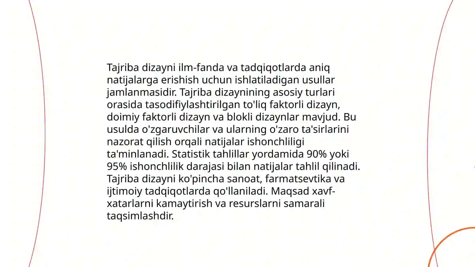 Tajribada muqobillikka erishish tamoyillari 4