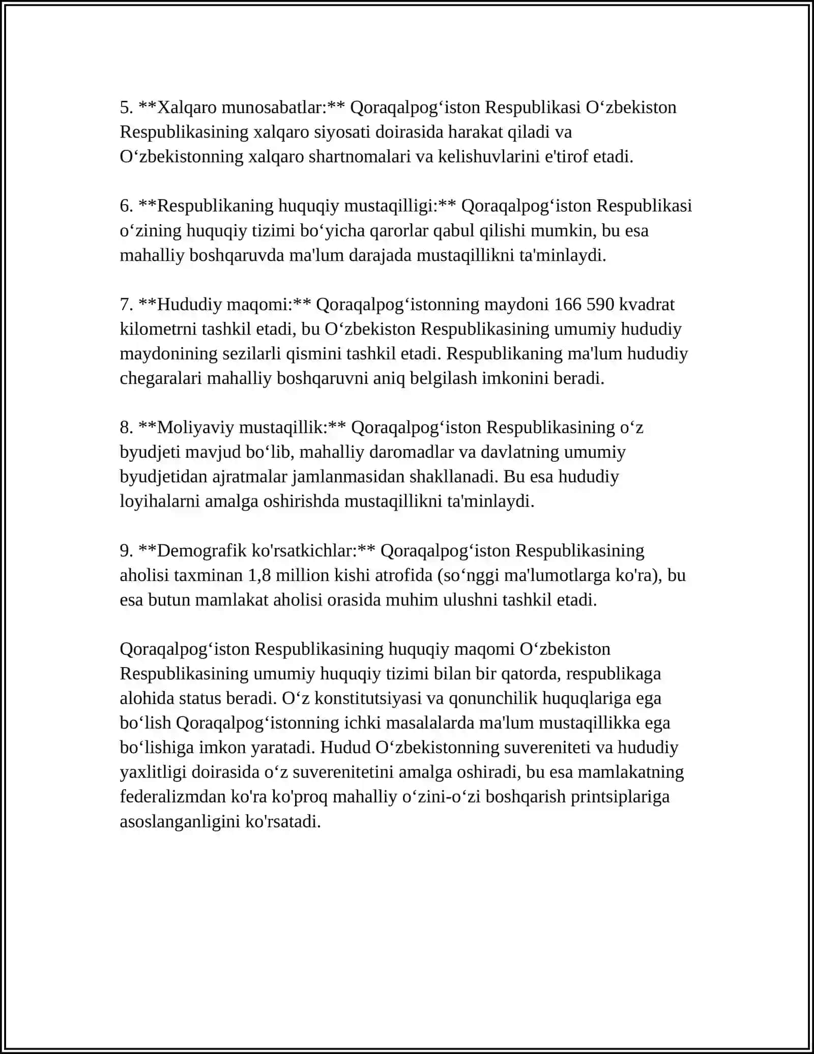 QORAQALPOGʻISTON RESPUBLIKASINING KANSTITUTSAVIY MAQOMI 4
