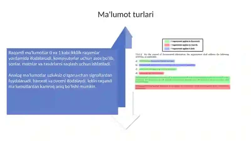 Maʼlumotaxborothujjatlarivaularningxususiyatlari 4