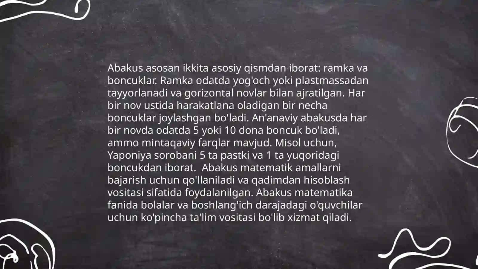 Abakusda birliklari va o'nliklarni ifodalash 4