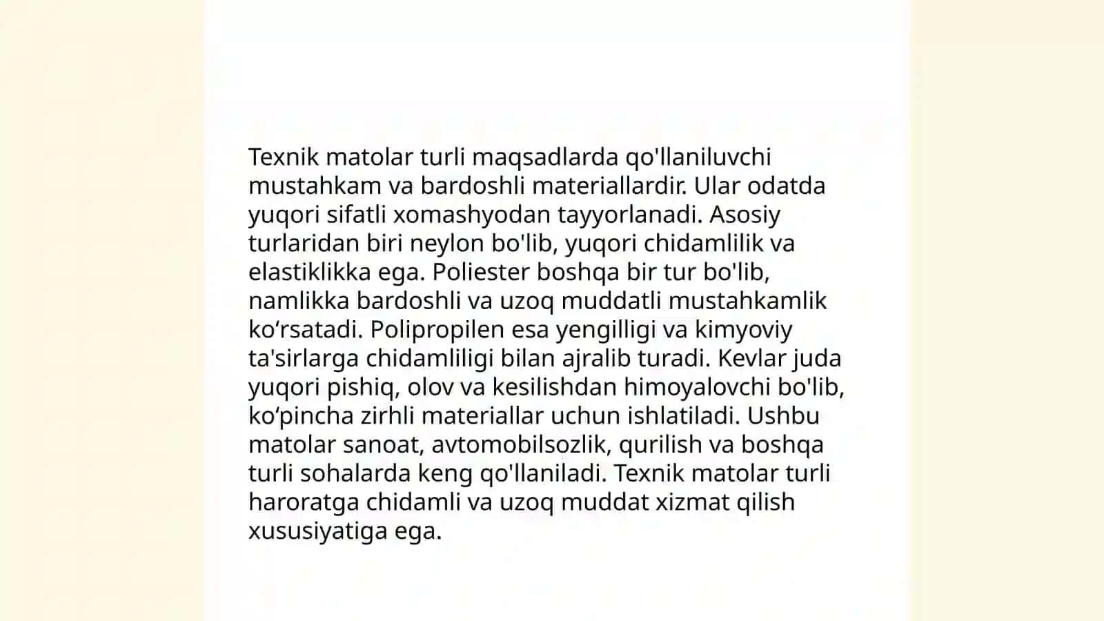 Texnik matolar 4