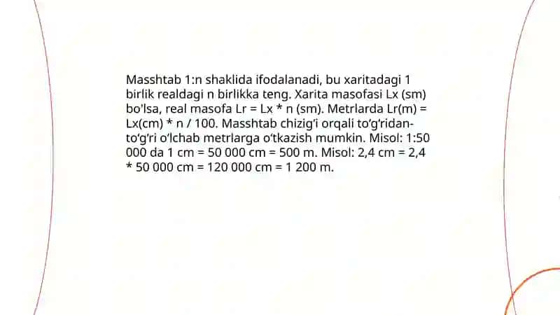 Xaritadan nuqtaning planli koordinatasi va balandligini aniqlash 4
