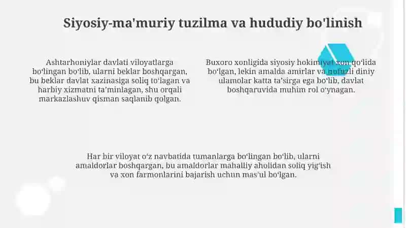 Ashtarxoniylar davlati tarixiy geografiyasi 4