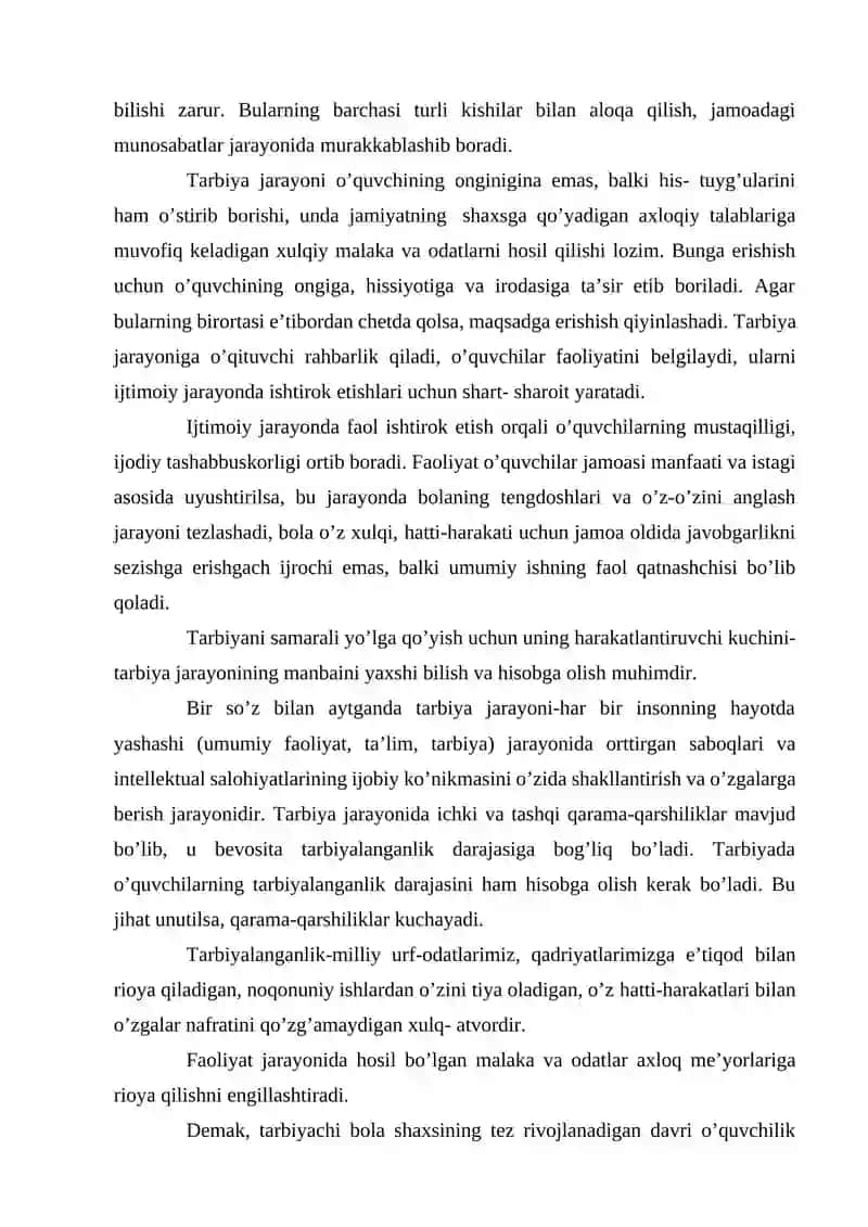 TARBIYA TURLARI MAZMUNI MAQSAD VAZIFALARI 4