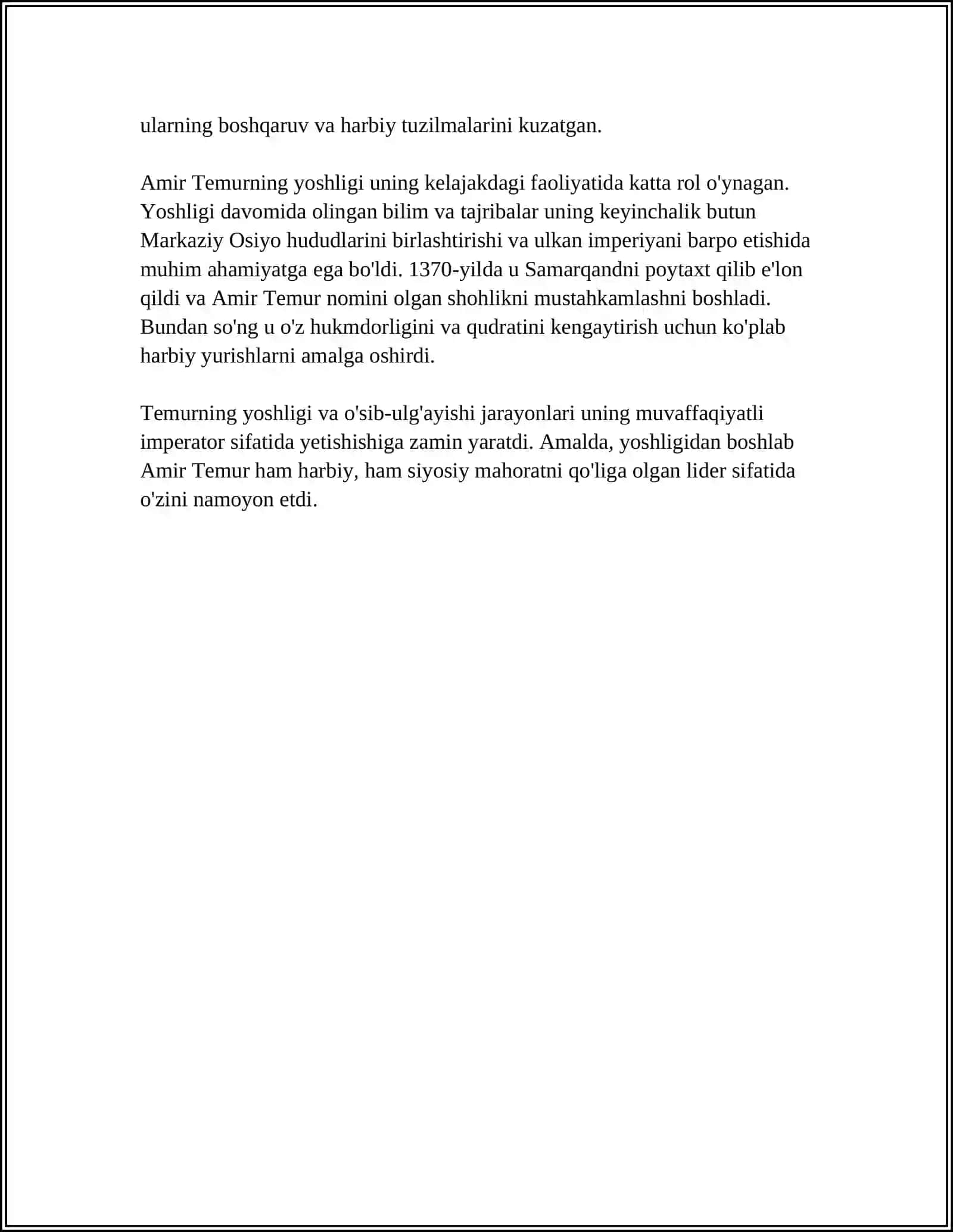 AMIR-TEMUR BUYUK DAVLAT ARBOBI 4