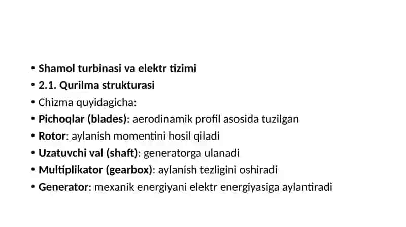 ELEKTR TARMOG‘I BILAN PARALLEL ULANGAN SHAMOL ENERGETIK QURILMALARI 4