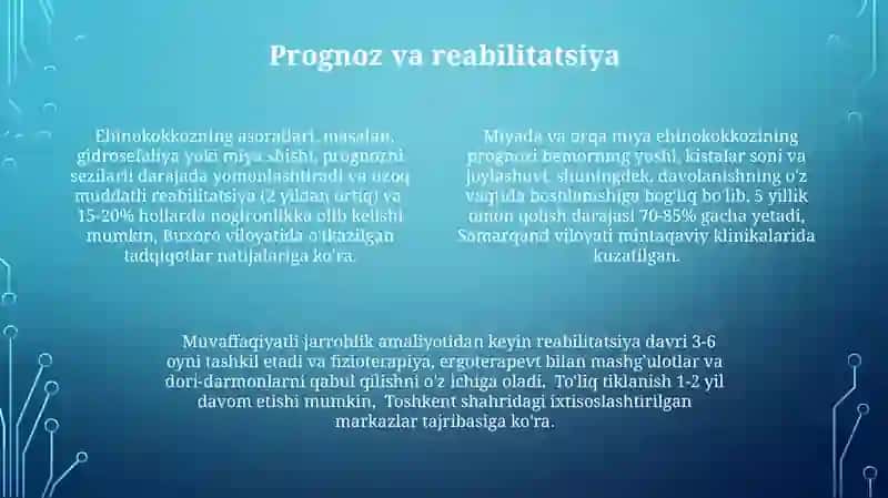Miya va Orqa Miya Exinokokkozi 4