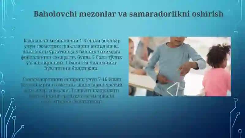 Geometrik figuralarni farqlash VA nomini aytishga o'rgatish 4
