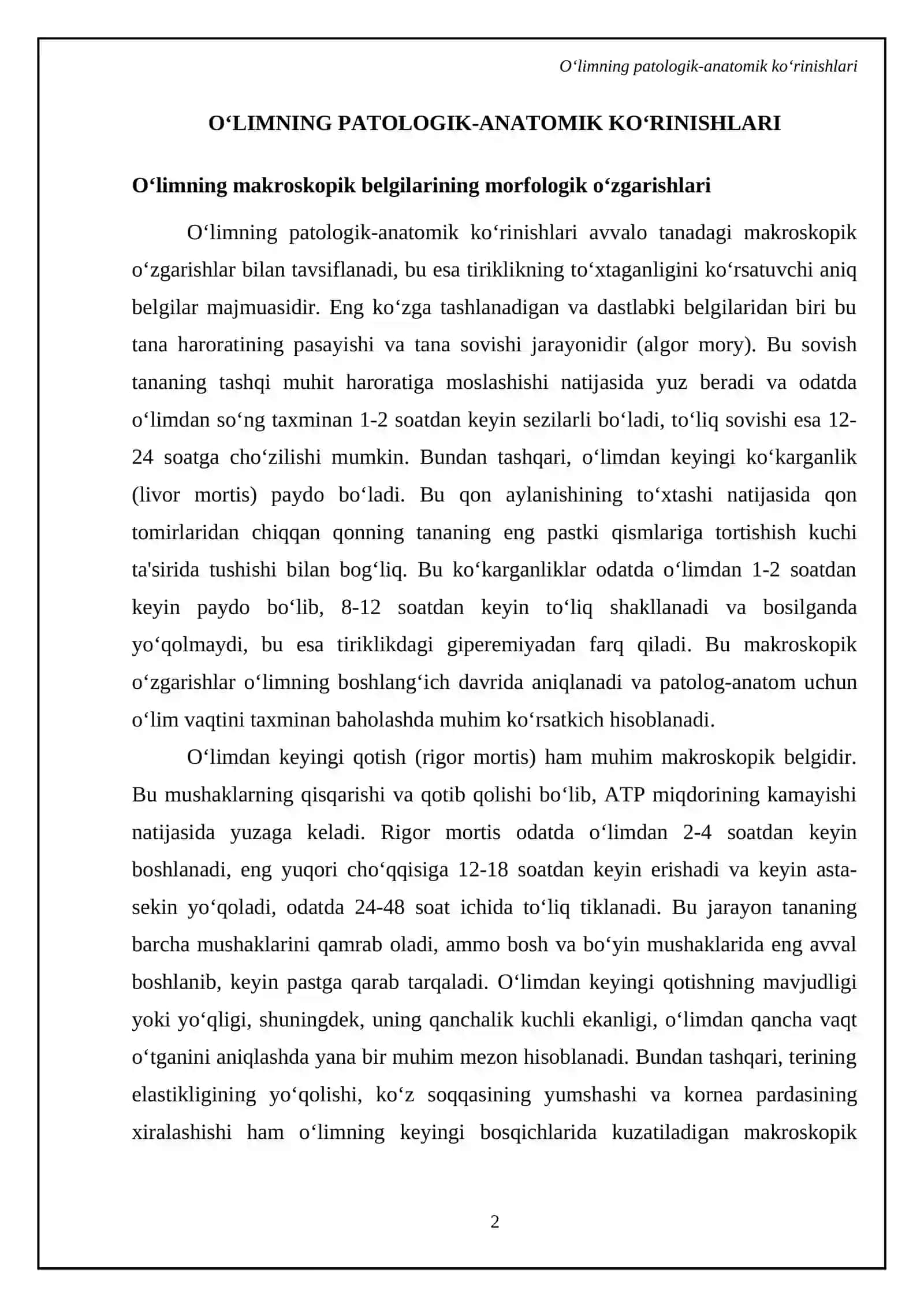 Patologik anatomiyadan oʻlim haqida tushunchalar 4