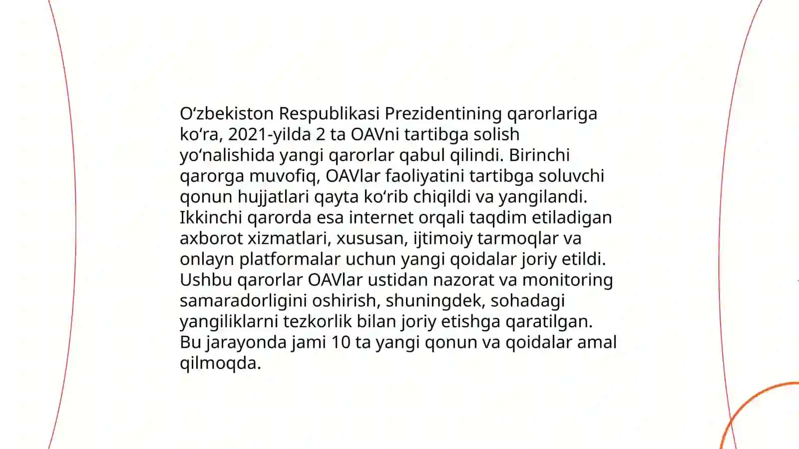 OAV to'g'risidagi Prezident farmonlari 4