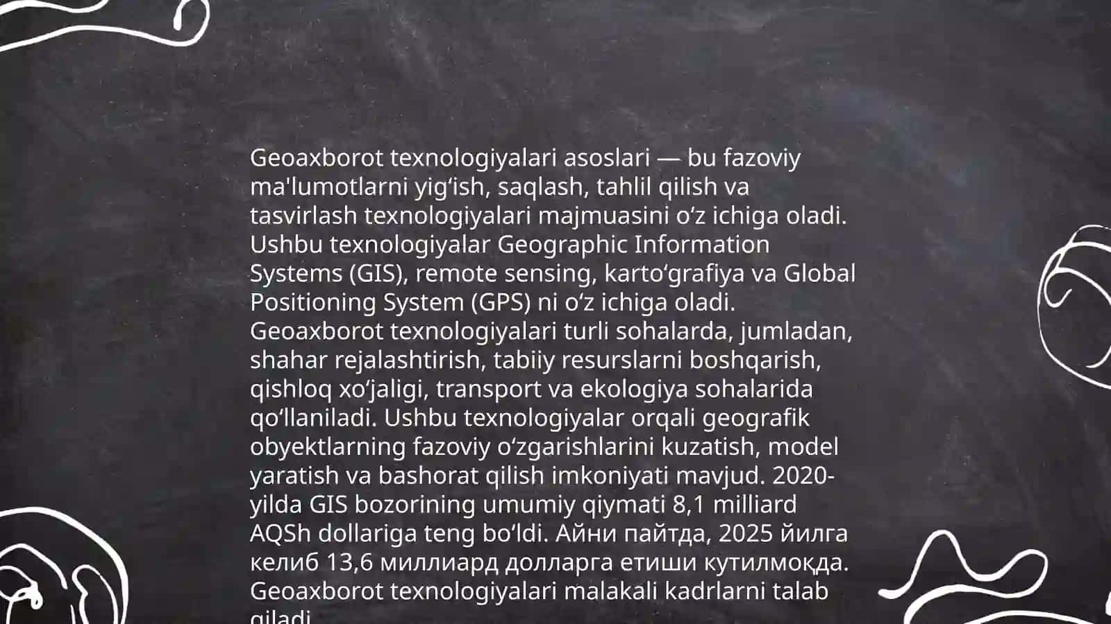 GIS yoki GAT tushunchasiga tarif 4