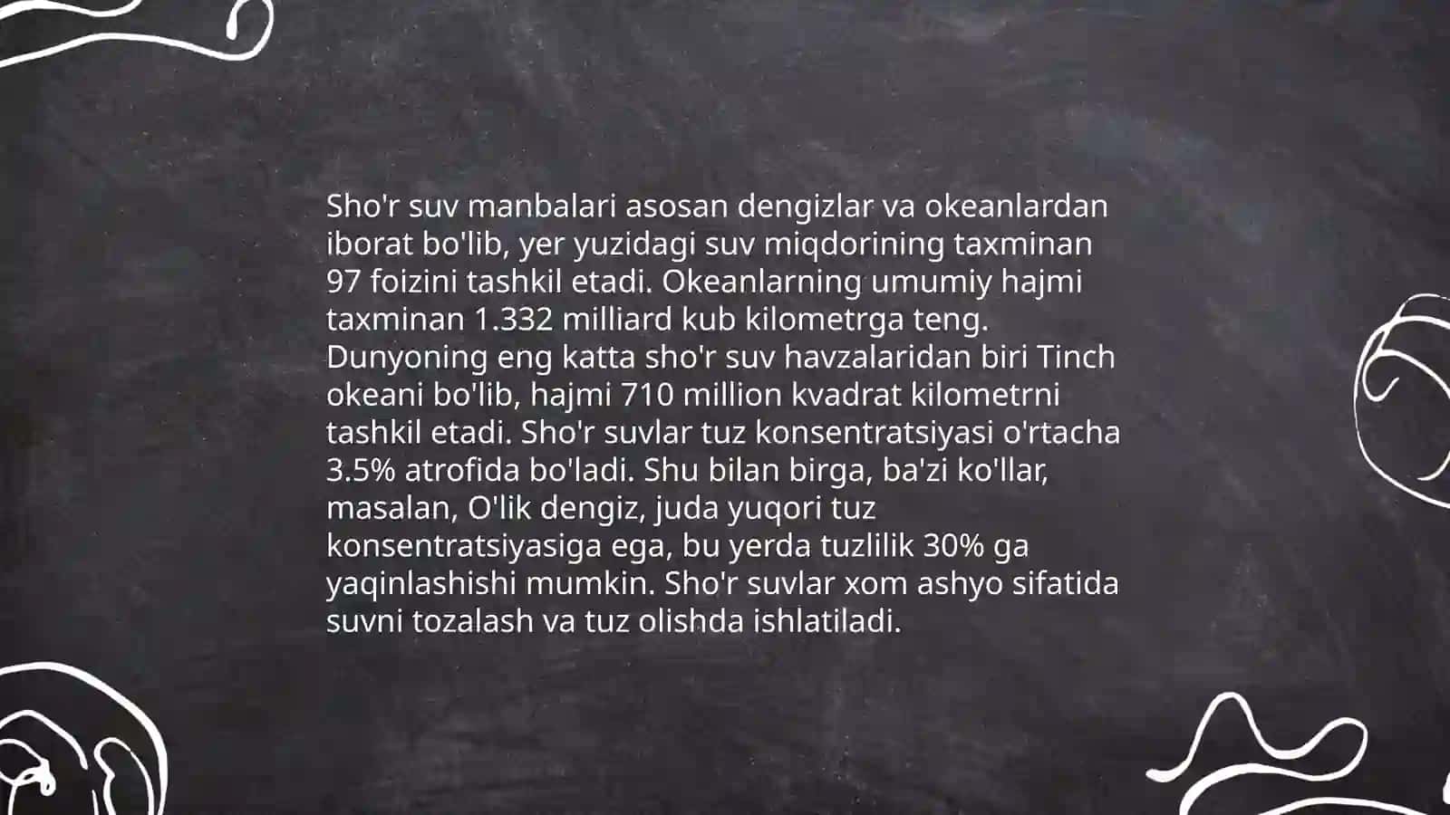 Chuchuk suvni sho'r suv qilish va sho'r suvni chuchuk suv qilish 4