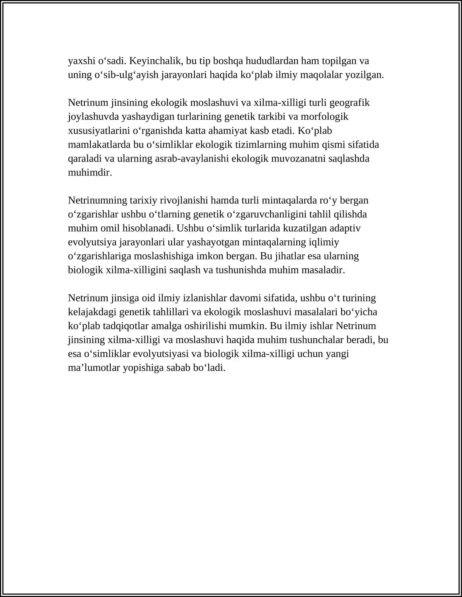 OTLARNING 3 - GURUHDA TURLANISHI. GENUS NETRINUM RODIGA OID OTLAR 4