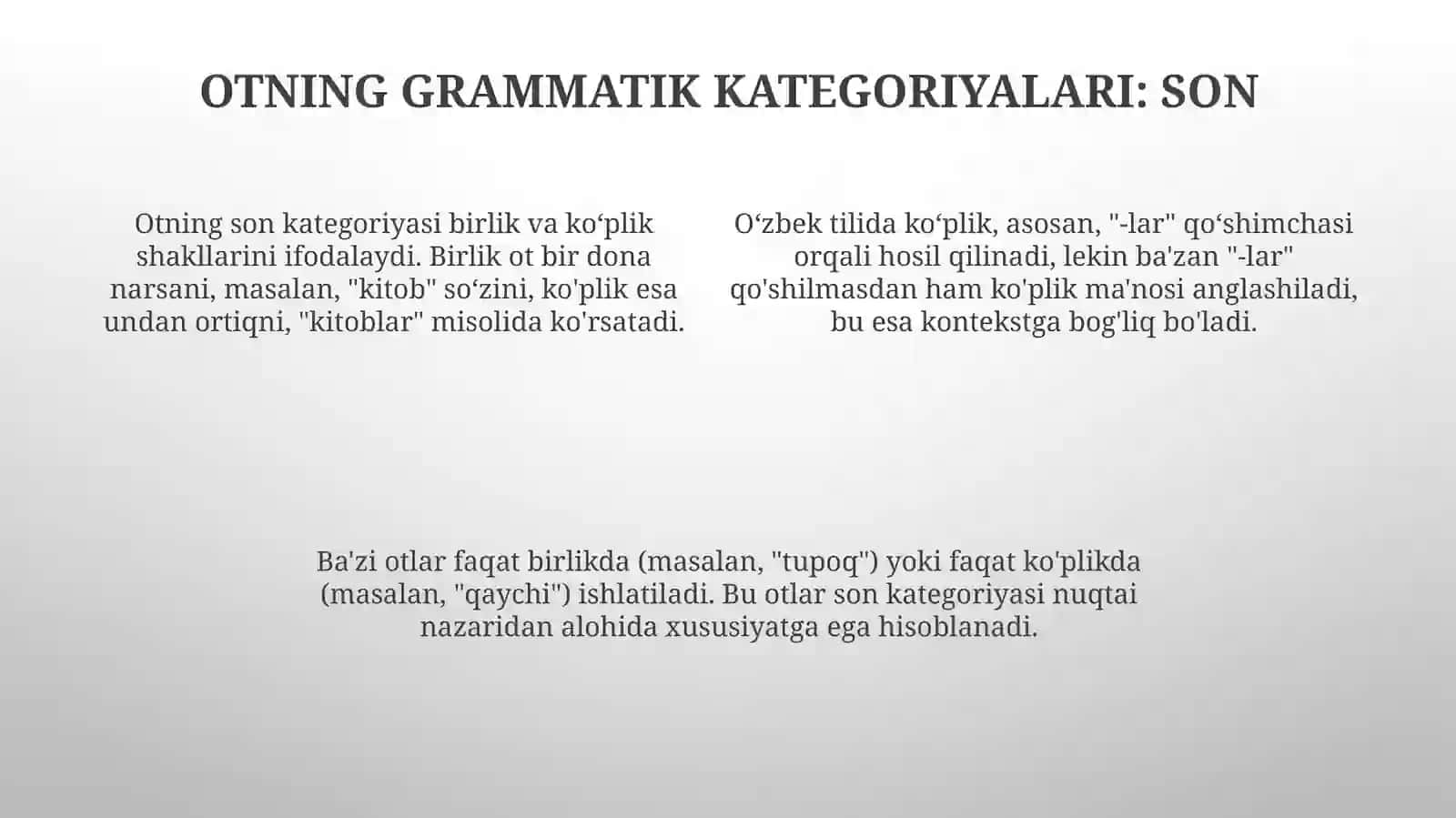Ot turkumiga xos grammatik kategoriyalar 4